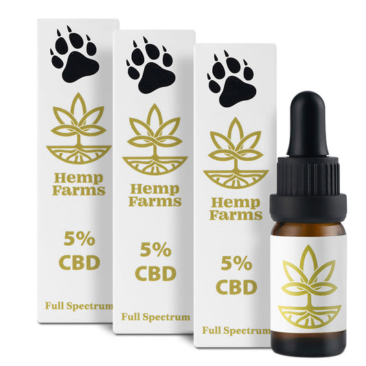 Olaj Hemp Farms Combo 5%+5%+5% 30ml. Full Spectrum Az állatokról