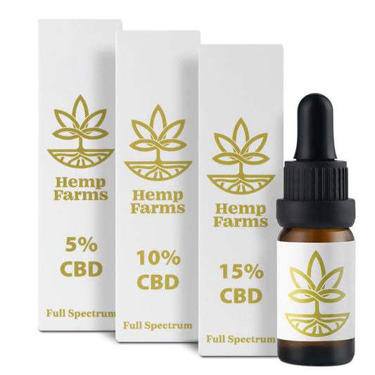 Olaj Hemp Farms Combo 5%+10%+15% 30ml. Full Spectrum