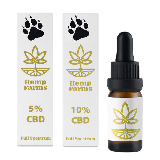 Olaj Hemp Farms Combo 5%+10% 20ml. Full Spectrum Az állatokról