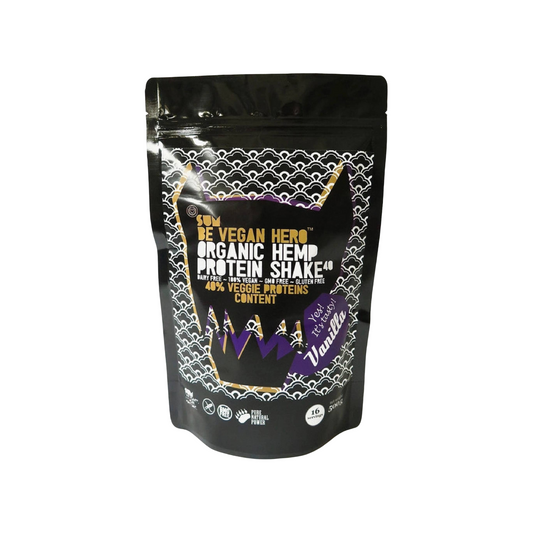 SUM Be Vegan Hero Organic Hemp Kenderfehérje Shake - Vanília 500 g