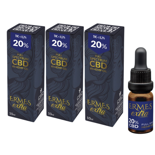 CBD Olaj Ermes Akció 20%+20%+20% CBD Olaj 6000mg. Kannabidiol 30ml. Teljes Spektrum